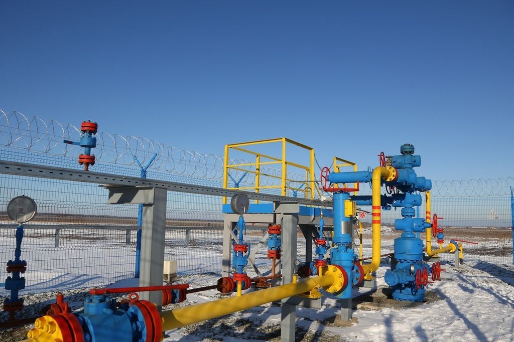 Газовая скважина на Оренбургском НГКМ. Фото: ООО «Газпром добыча Оренбург»