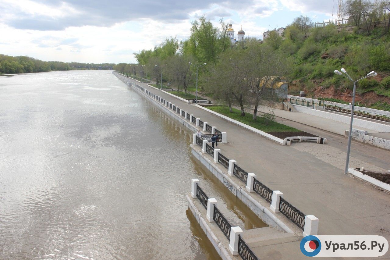 Какой уровень воды в городе оренбурге