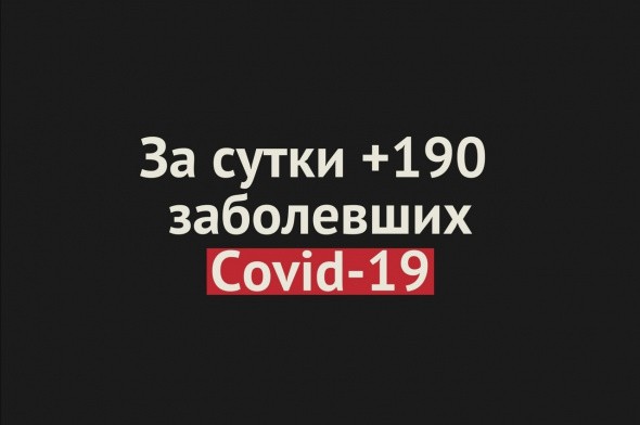 В Оренбургской за сутки +190 заболевших Covid-19