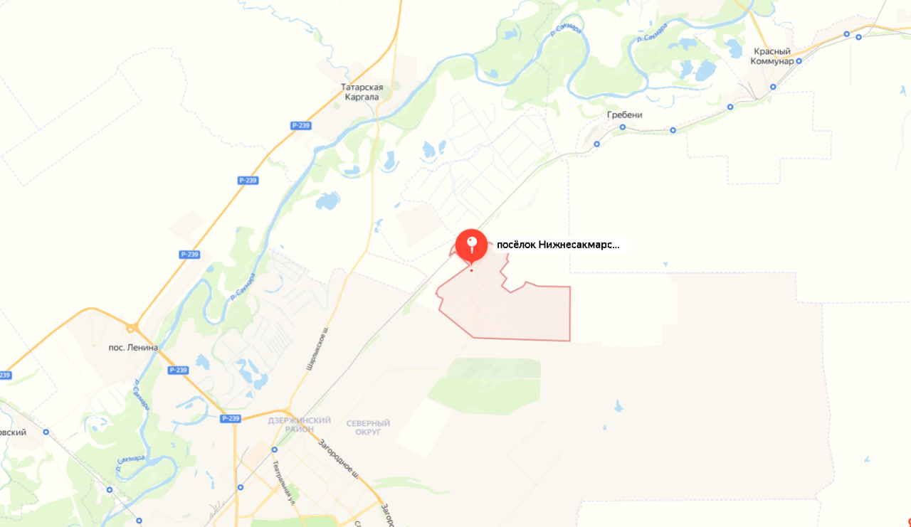 Нижнесакмарский поселок на Яндекс Карте