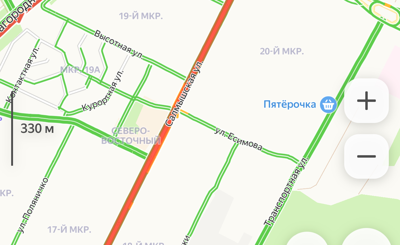 Салмышская на Яндекс.Карты
