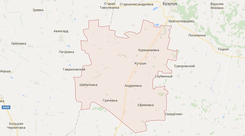 Карта курманаевского района оренбургской области с населенными пунктами
