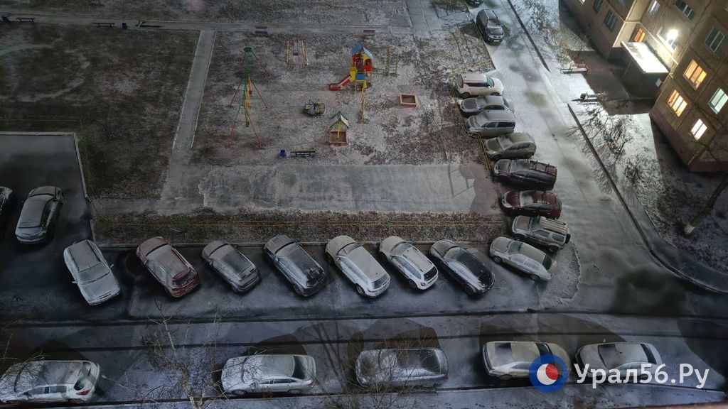 Снегопад в Оренбурге 22.11.2023