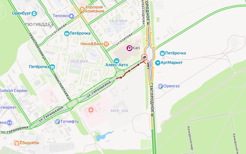 Скриншот Яндекс-карты