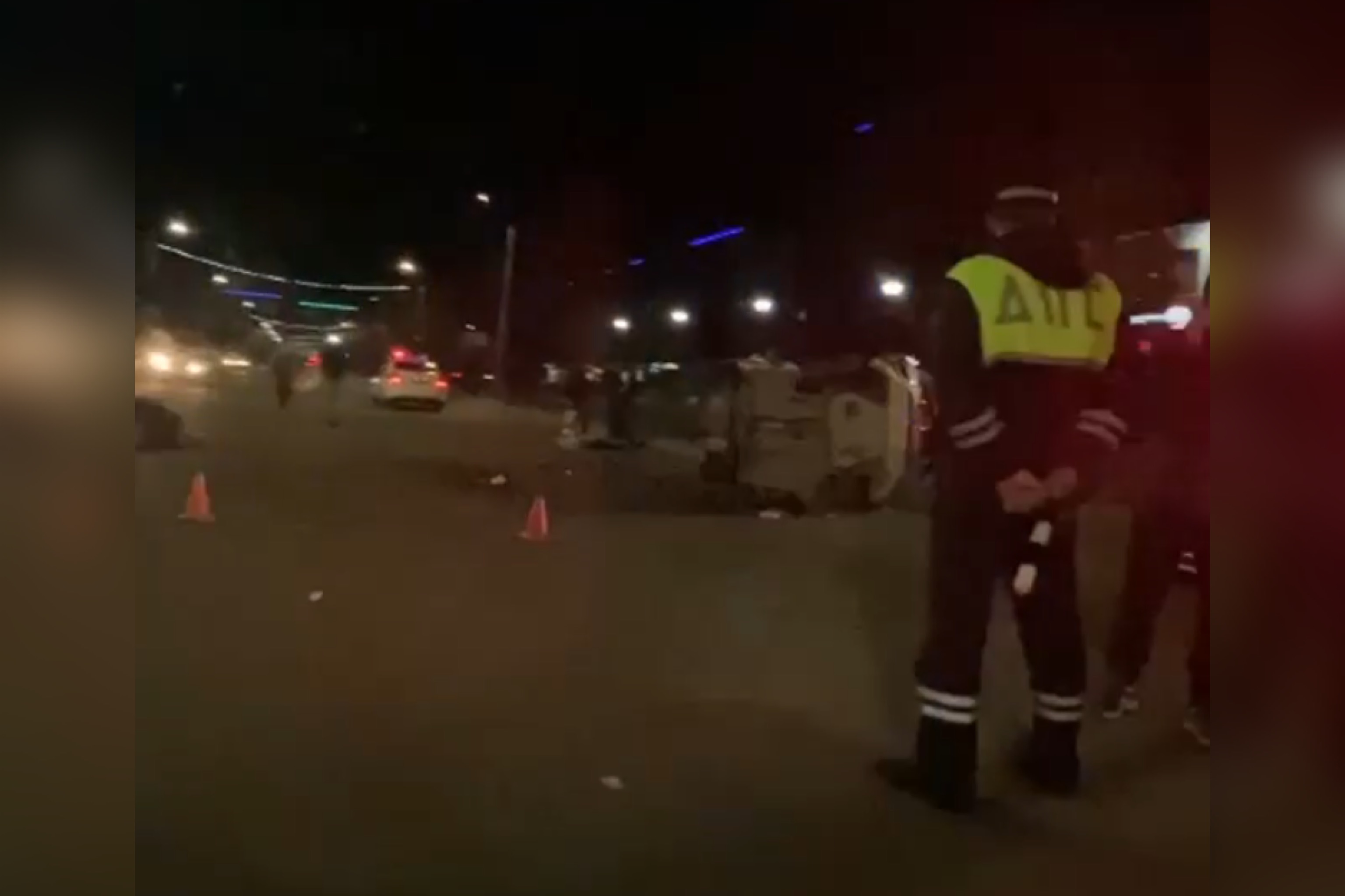 В ночном ДТП в Оренбурге погибли 2 человека. Столкнулись мотоцикл и Datsun