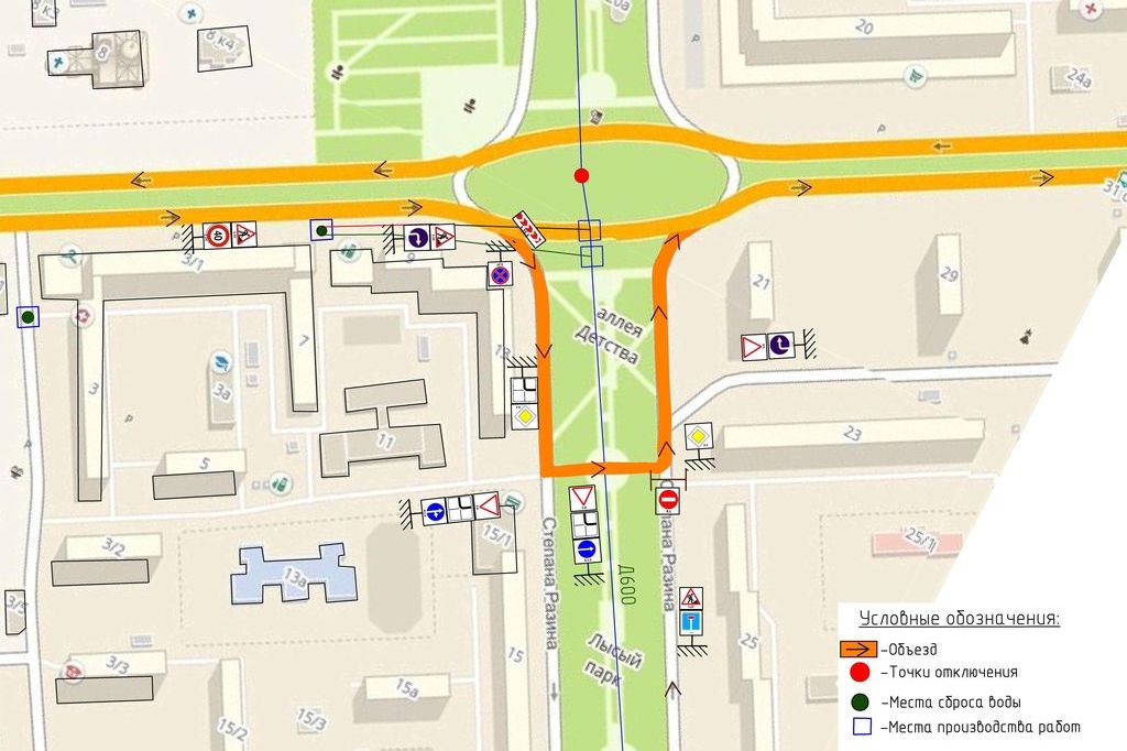 С 6 по 7 июля в центре Оренбурга ограничат движение транспорта