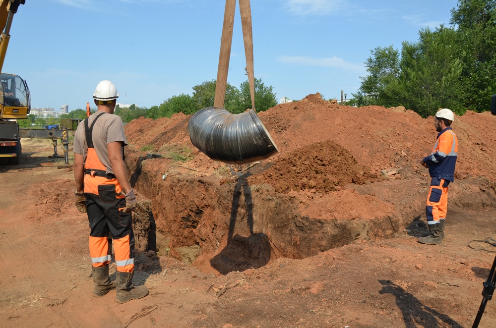 «Росводоканал Оренбург» продолжает реконструкцию водовода в районе СКК «Оренбуржье»