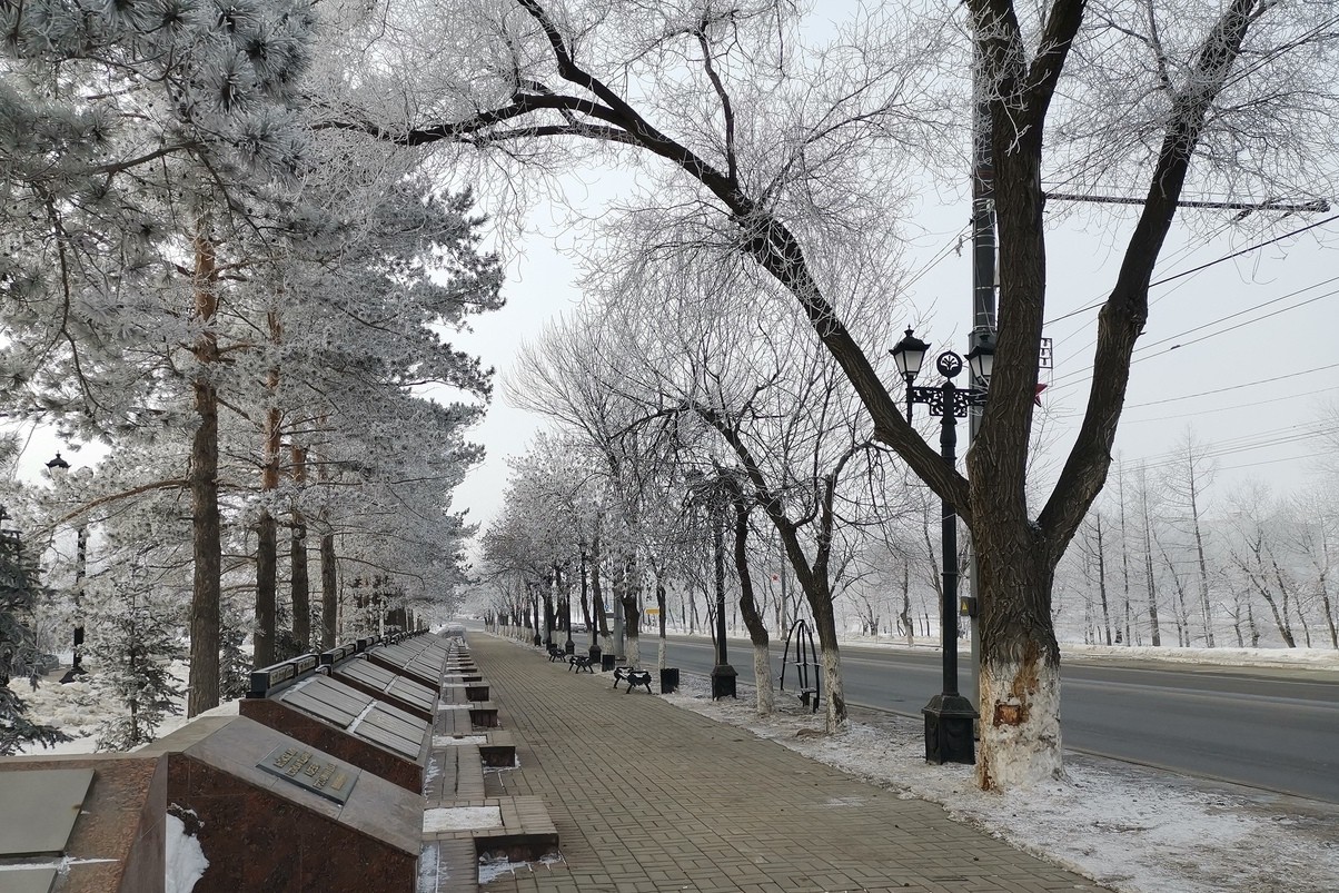 Утренний Оренбург. Фото сделано 23.02.2020