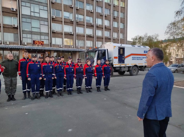 Всероссийский студенческий корпус спасателей покинул Орск и отправился в Курган