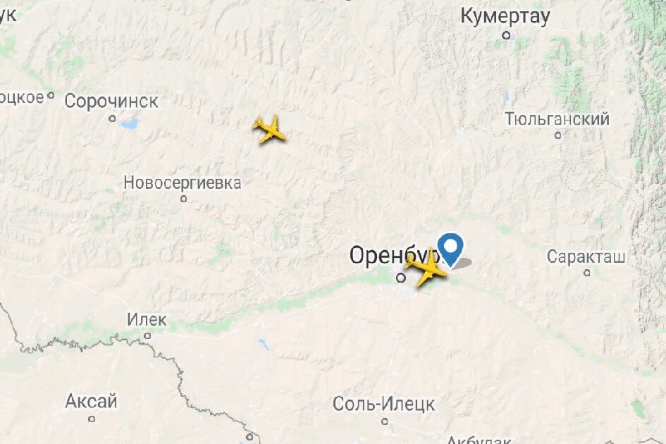 Аэропорт оренбург карта