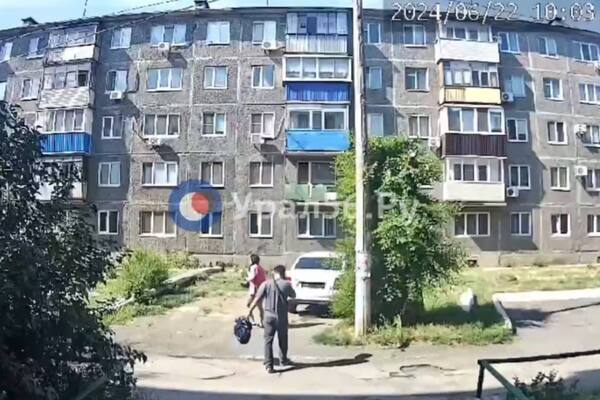 На месте происшествия. Стоп-кадр из видео