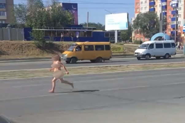 Скриншот с видеоролика, снятого очевидцем
