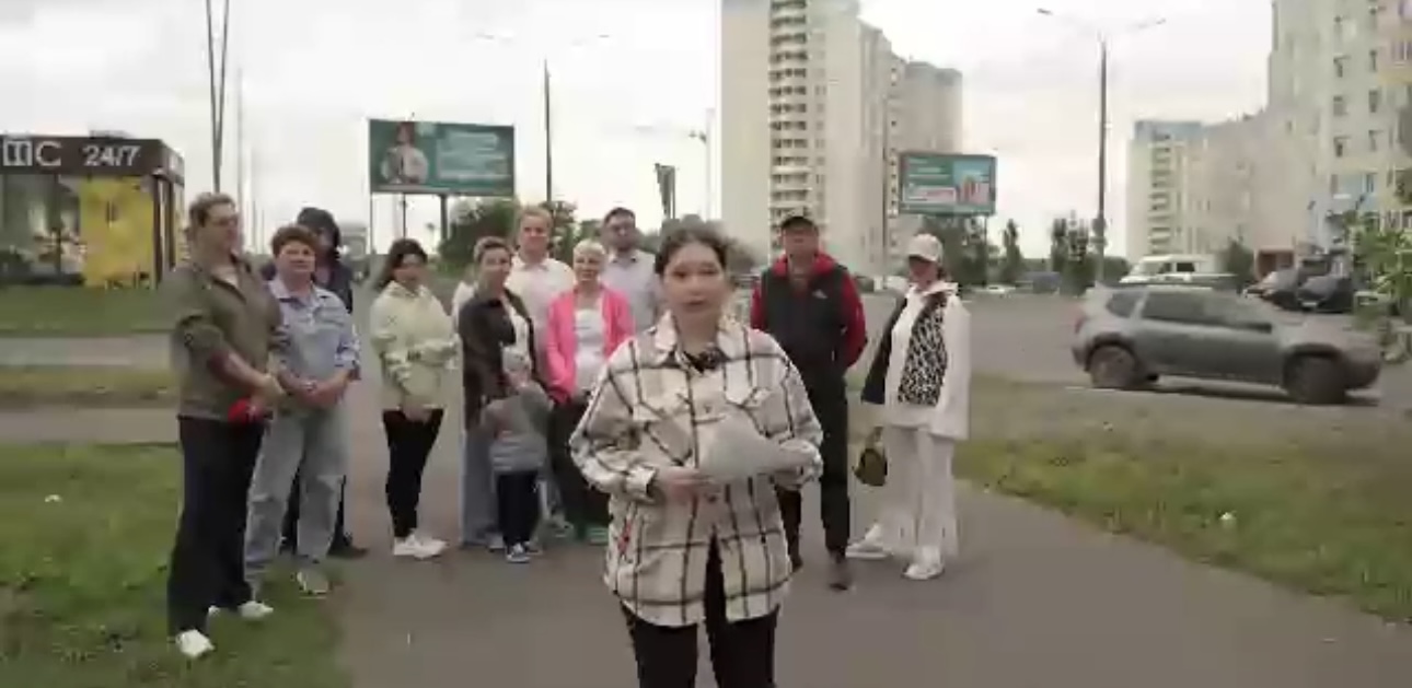 Стоп-кадр из обращения жителей 19 микрорайона. Видео: Денис Батурин