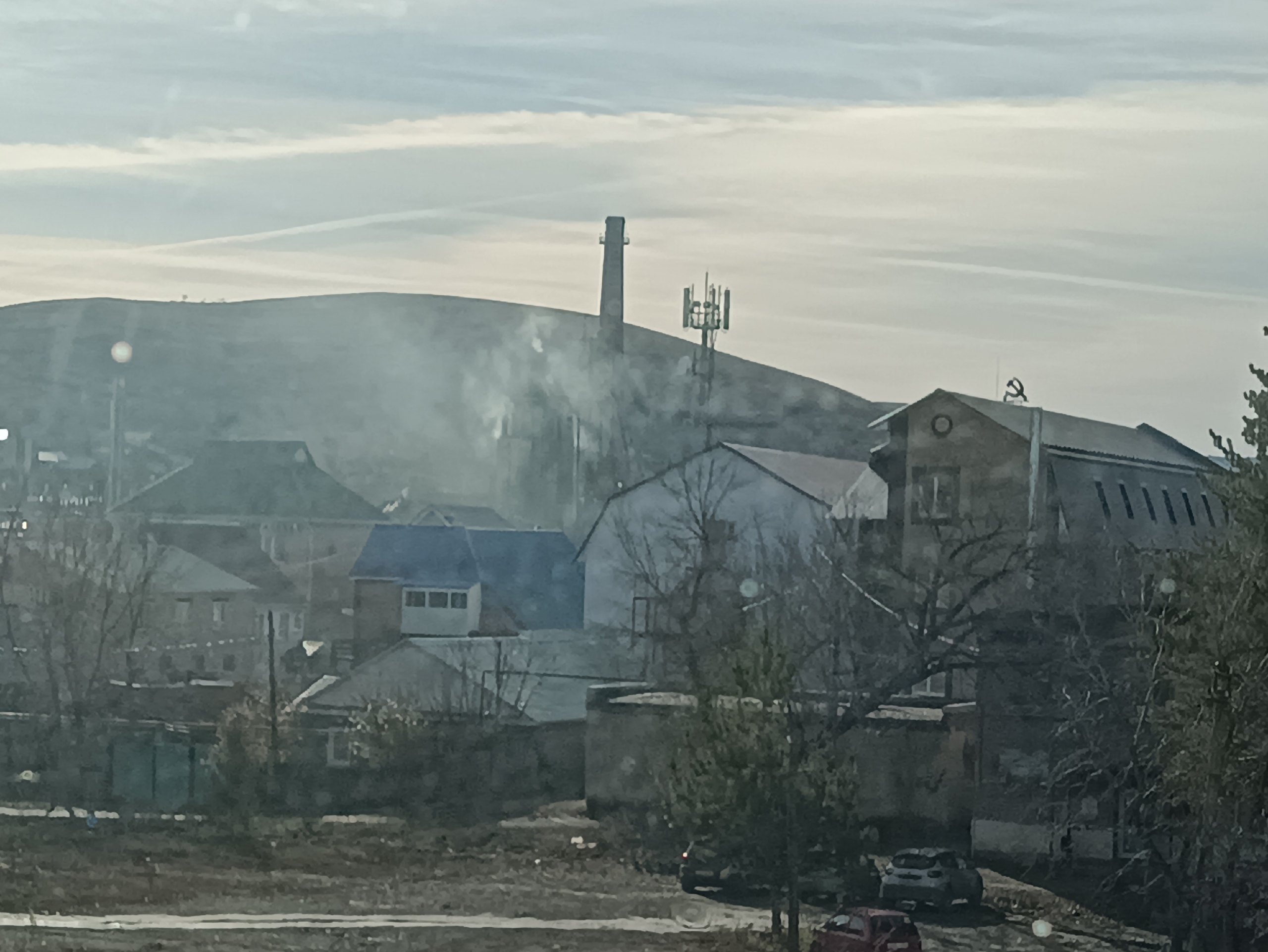 Дым в Кувандыке. Фото: соцсети главы Кувандыкского района