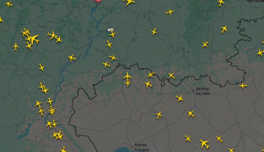 Самолеты на карте Flightradar