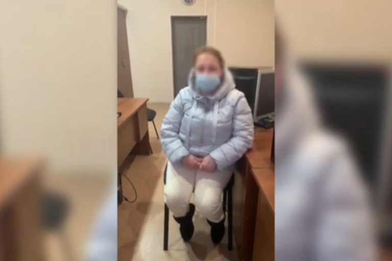 Стоп-кадр видео допроса