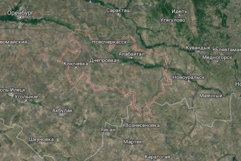 Беляевский район на карте Google