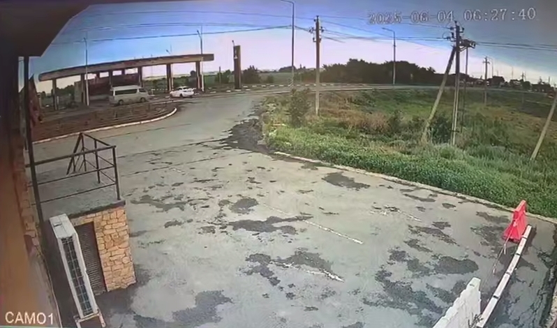 За секунду до столкновения. Стоп кадр из видео полиции