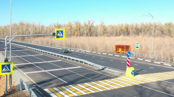 Участок трассы на подъезде к Оренбургу со стороны Самарской области стал 4-полосным