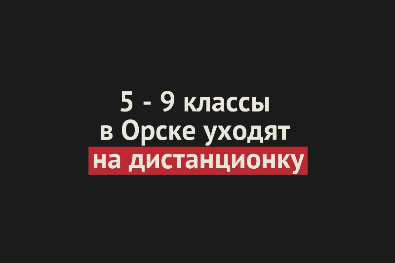 С 14 октября в школах Орска для учеников 5-9 классов вводят дистанционное обучение
