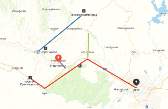 Из-за метели временно закрыли движение на участке трассы Оренбург-Орск и на дороге до Медногорска