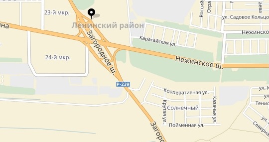 Нежинское шоссе 4 оренбург црб карта