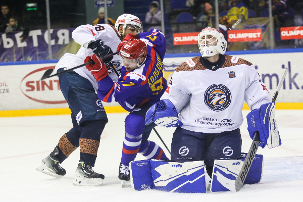Во время матча. Источник: Пресс-служба ХК «Южный Урал»