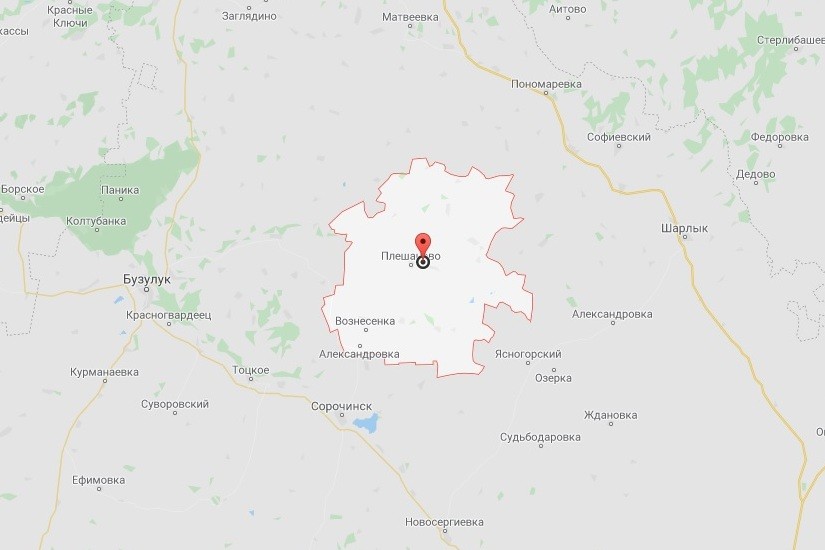 Бузулук оренбургская область на карте