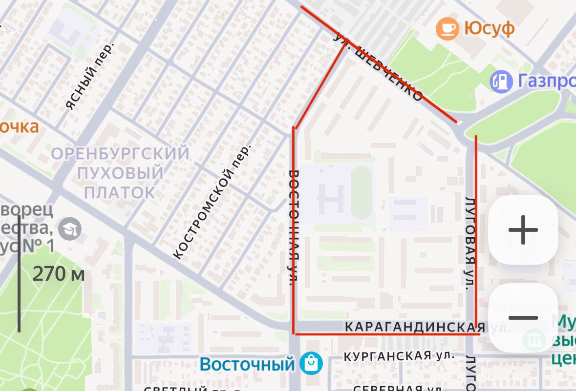 Район отключения. Фото: Яндекс Карты