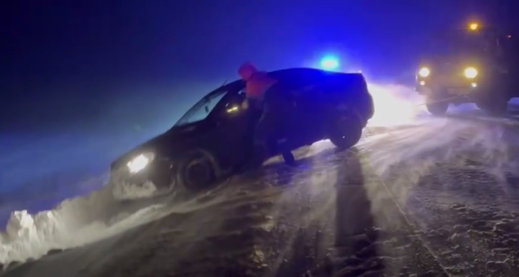 Кадр спасения. Источник: Полиция Оренбуржья