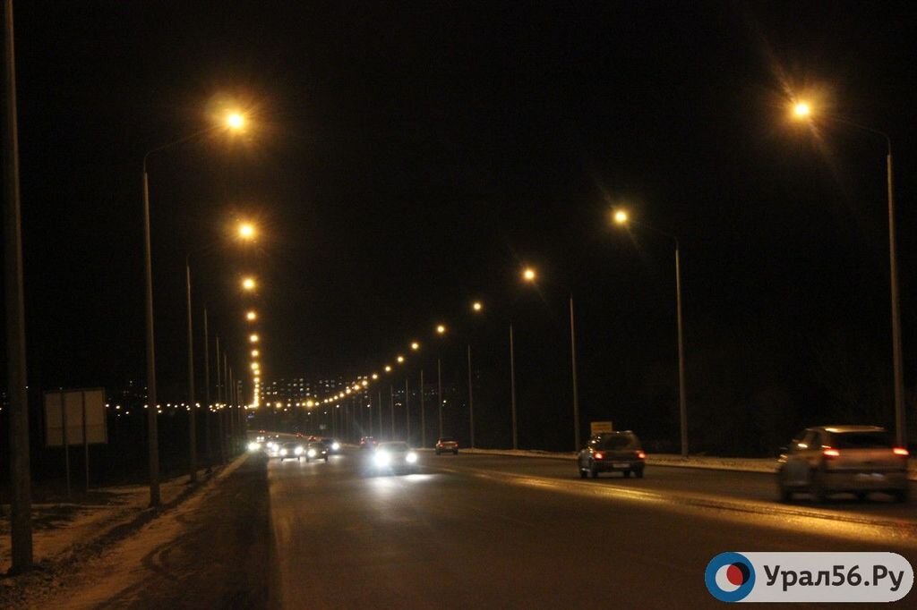 Участок трассы с освещением, фото из архива
