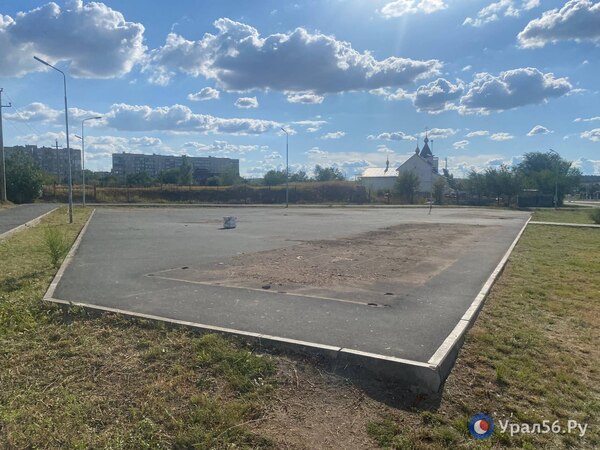 На месте скейт-площадки в парке Северный