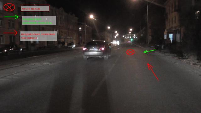 В Новотроицке мотоциклист вечером сбил пожилую женщину