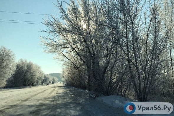 Ночью в Оренбургской области ожидается резкое похолодание до -32°С