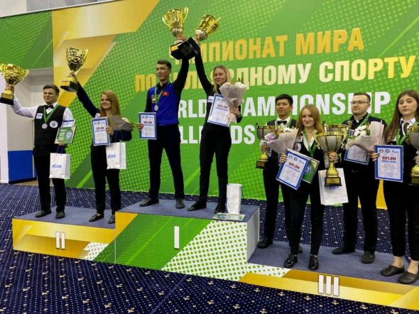 Спортсменка федерации бильярдного спорта Оренбургской области Диана Миронова стала 11-кратной чемпионкой мира