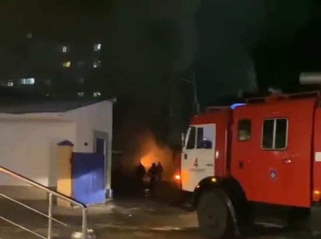 Пожар на рынке «Торжок». Скриншот видео