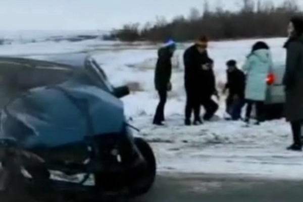 На месте ДТП. Источник: Пресс-служба УМВД России по Оренбургской области