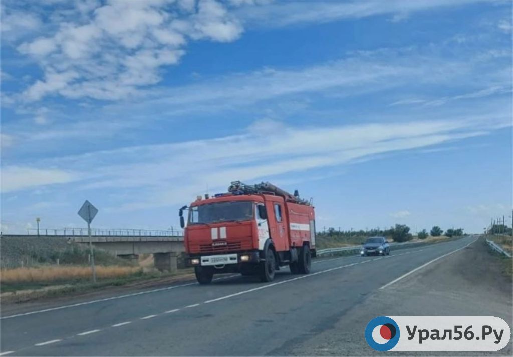 Пожарная машина у Ащебутака