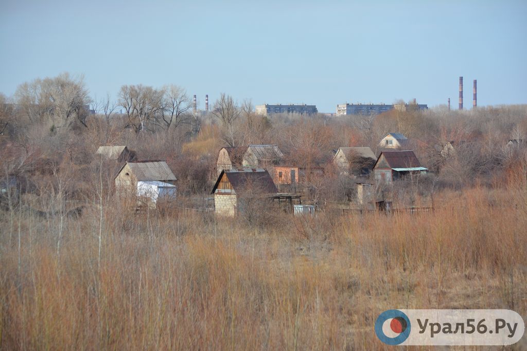 Сады в Орске, апрель 2019 года