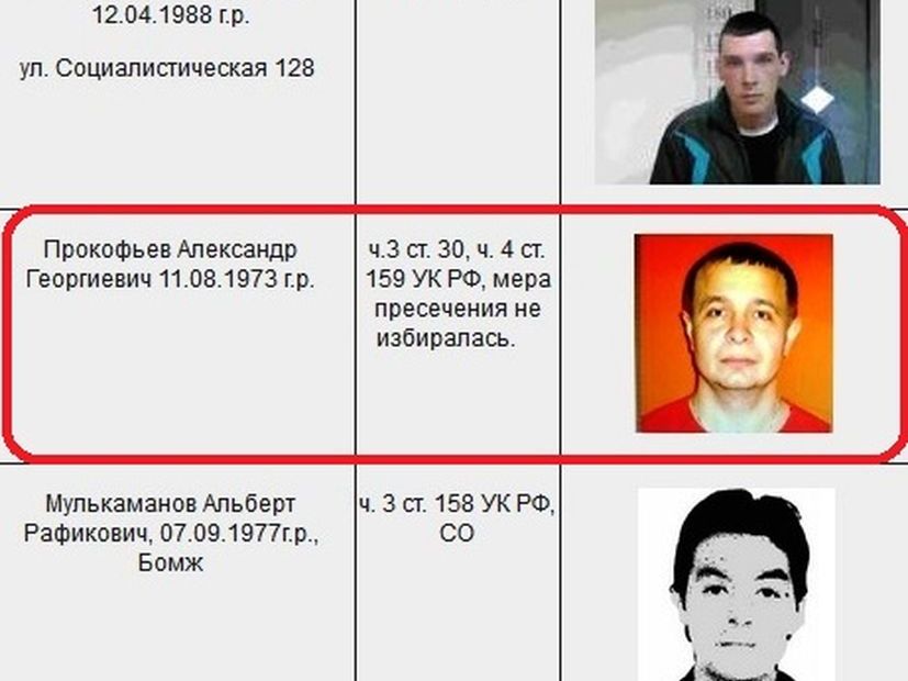 Ориентировка на Александра Прокофьева. Скриншот: сайт МУ МВД России «Орское»