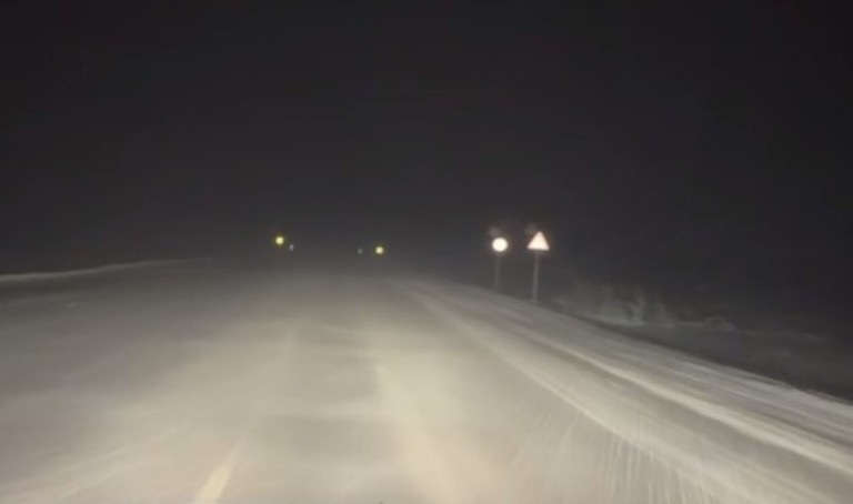 Погода на трассе, стоп-кадр из видео очевидца