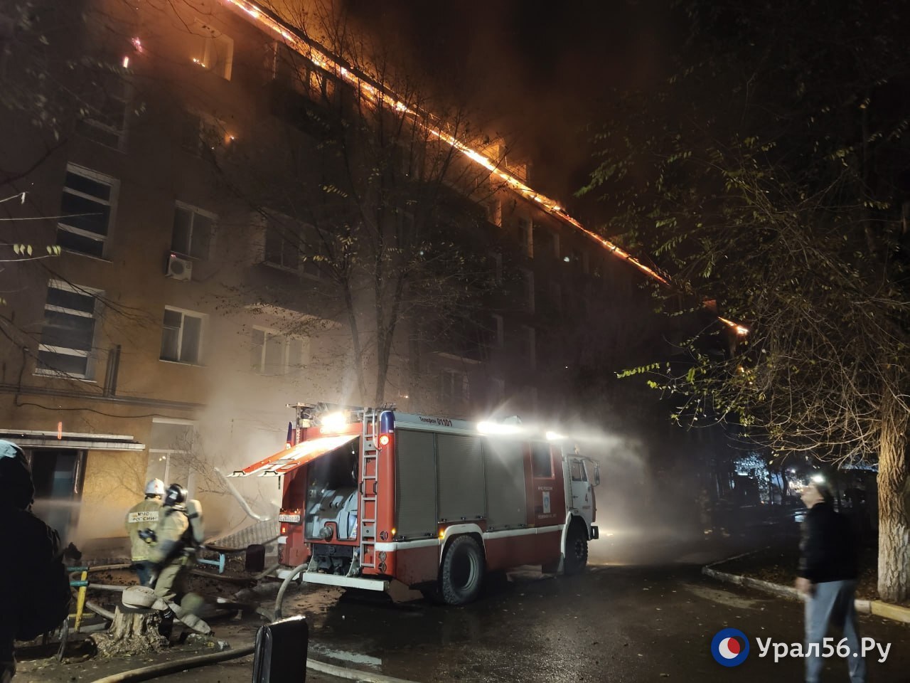 На месте пожара в ночь на 13 ноября