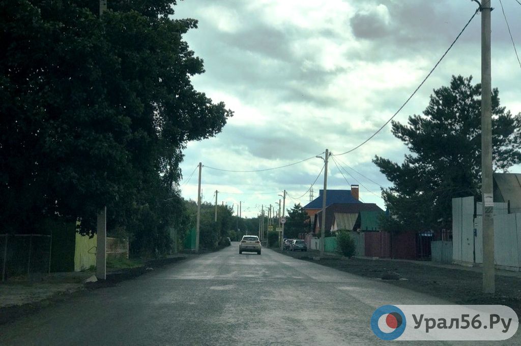 Отремонтированная дорога в поселке Елшанка