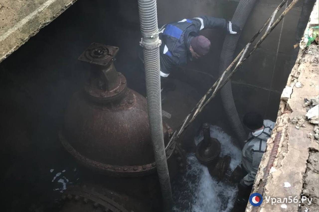 На месте ликвидации аварии