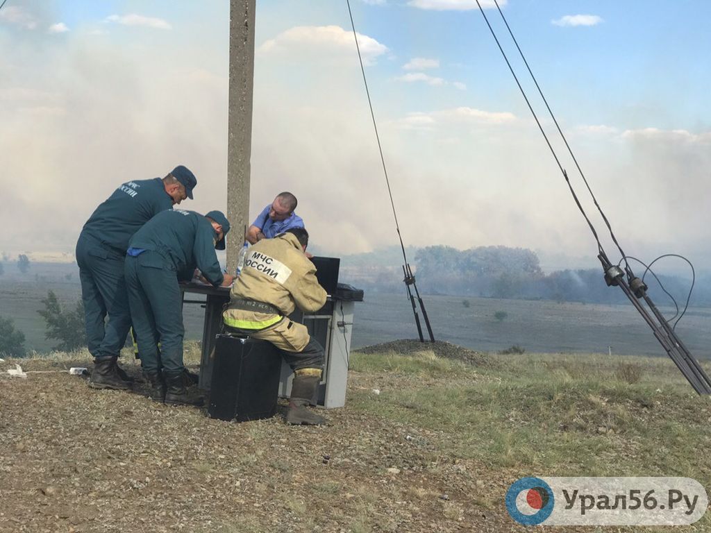 Во время пожара в Новотроицке, 29.06.19