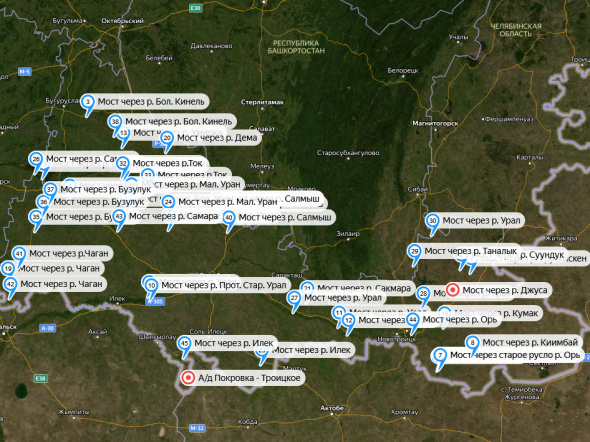 Карта затопления оренбургской области интерактивная. Карта затопления мостовой Ульяновск. Соль Илецк на карте Урала.