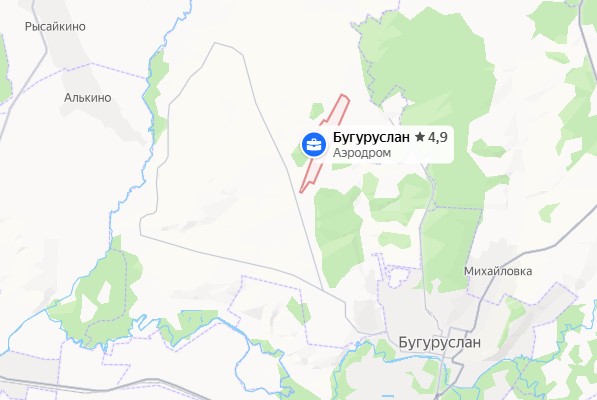 Аэродром Бугуруслана. Источник: Яндекс.карты