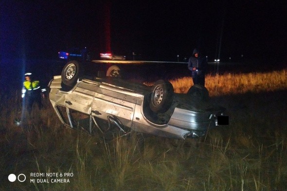 На дороге Орск - Гай перевернулся автомобиль, водитель погиб