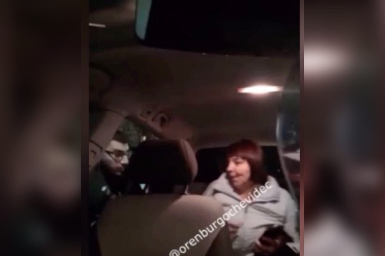 Скандал в такси Оренбурга, фото: стоп-кадр из видео