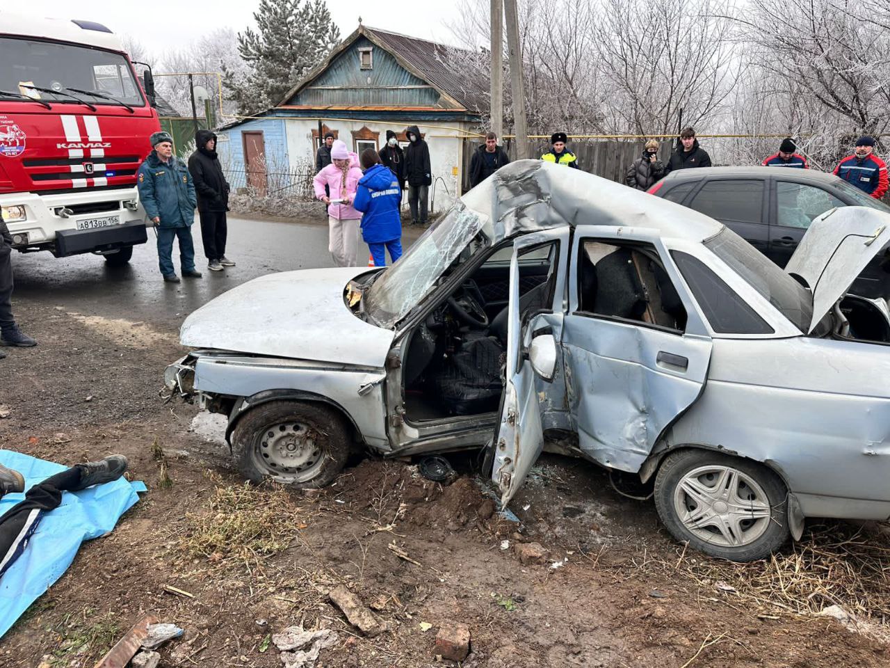 ВАЗ после аварии, фото: ГАИ региона